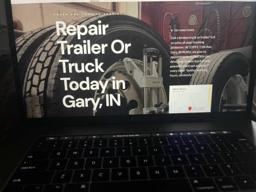 How do I design the Site of Truck Repair Services?