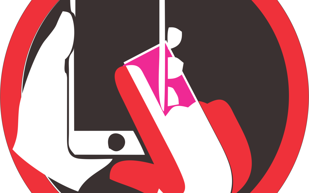 A freelance brand strategist with a cell phone