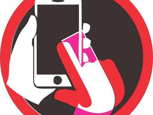 A freelance brand strategist with a cell phone