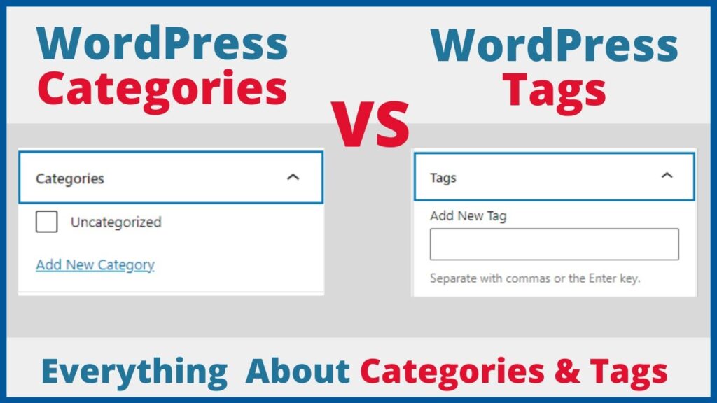 How WordPress Uses Categories and Tags