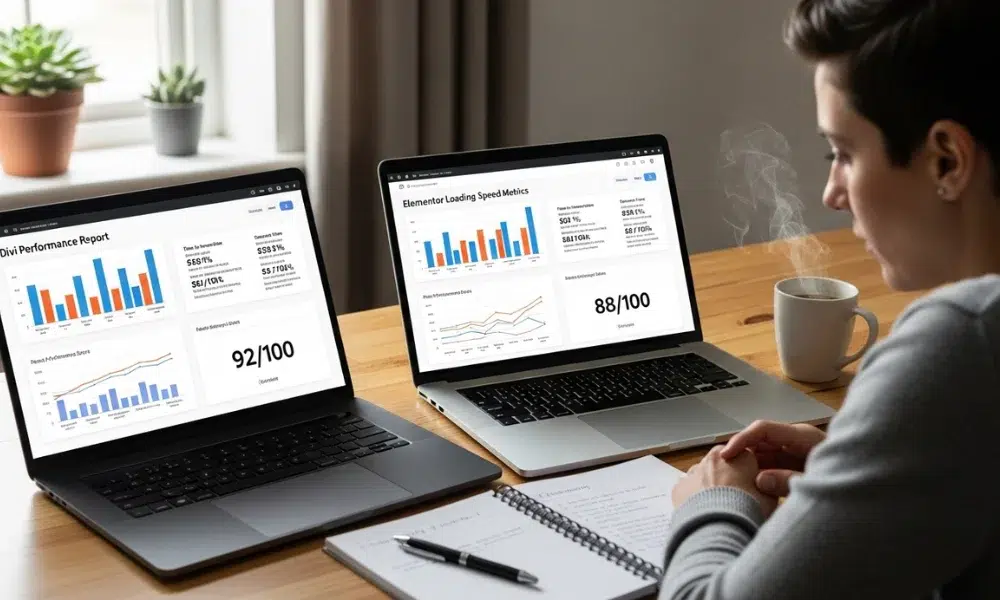 Performance and Speed Comparison: Divi vs Elementor