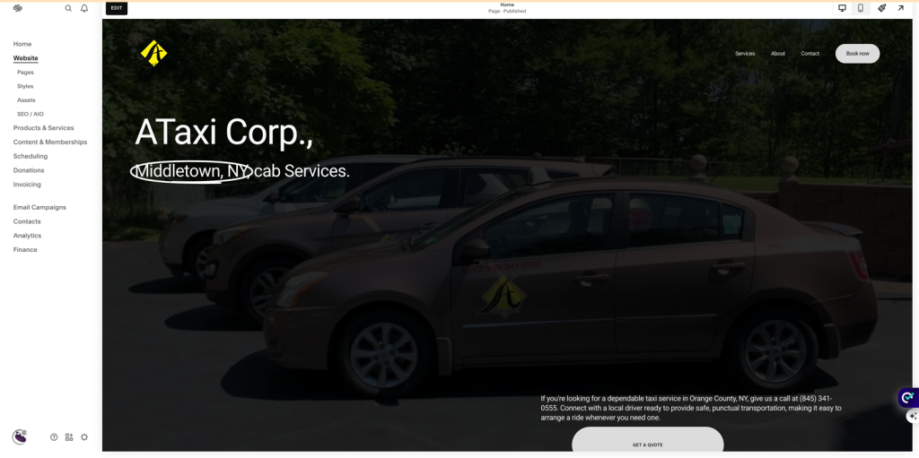 taxi cab in Middletown NY