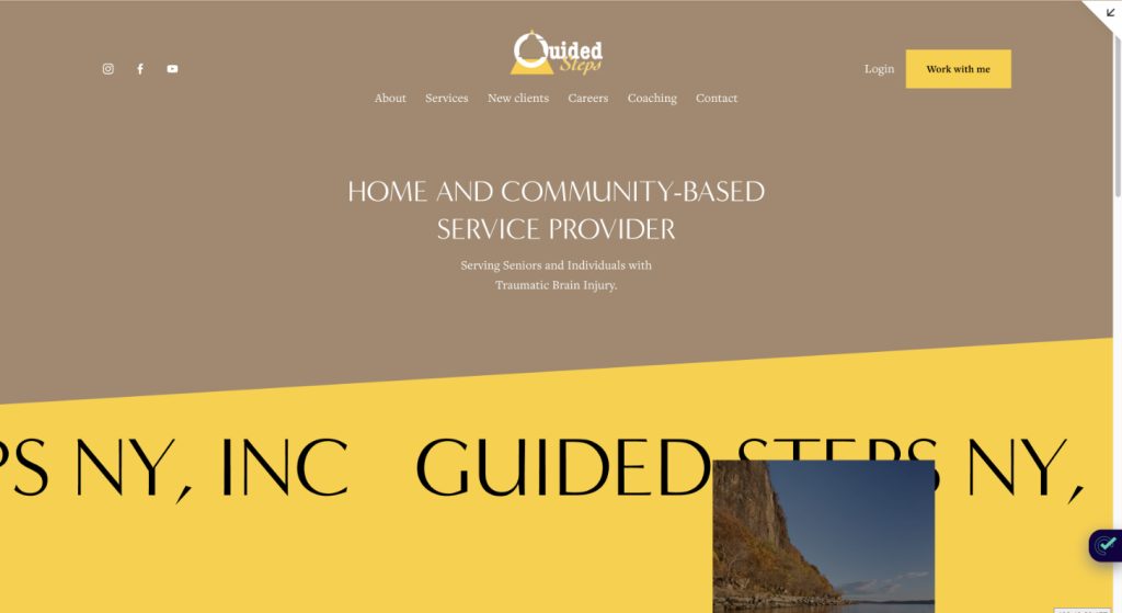 Guided Steps NY logo and site redesign