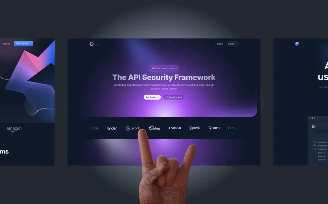 SaaS landing page design