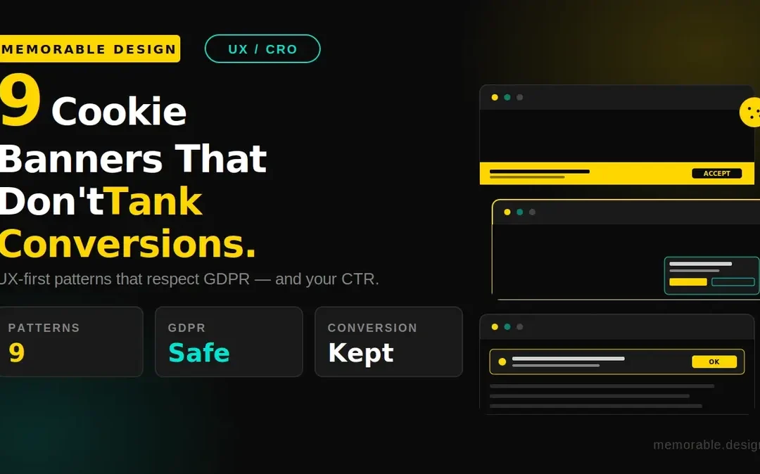 cookie banner design best practices