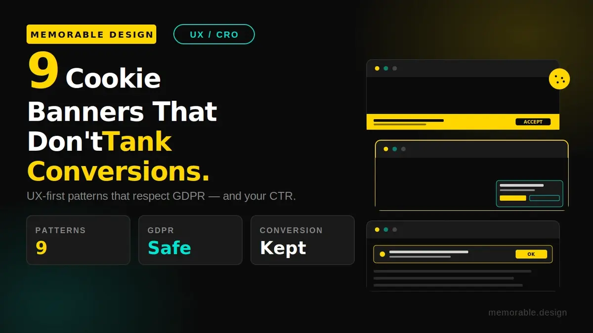 cookie banner design best practices