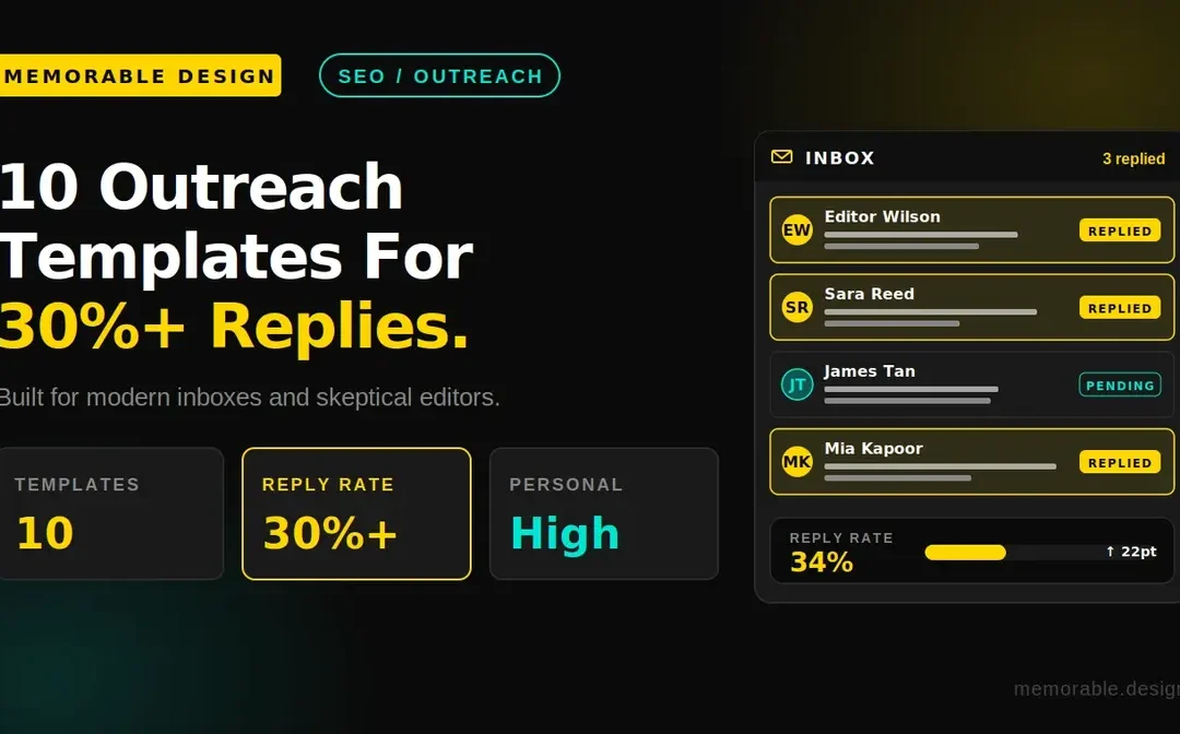 10 Link Building Outreach Templates With 30%+ Reply Rates