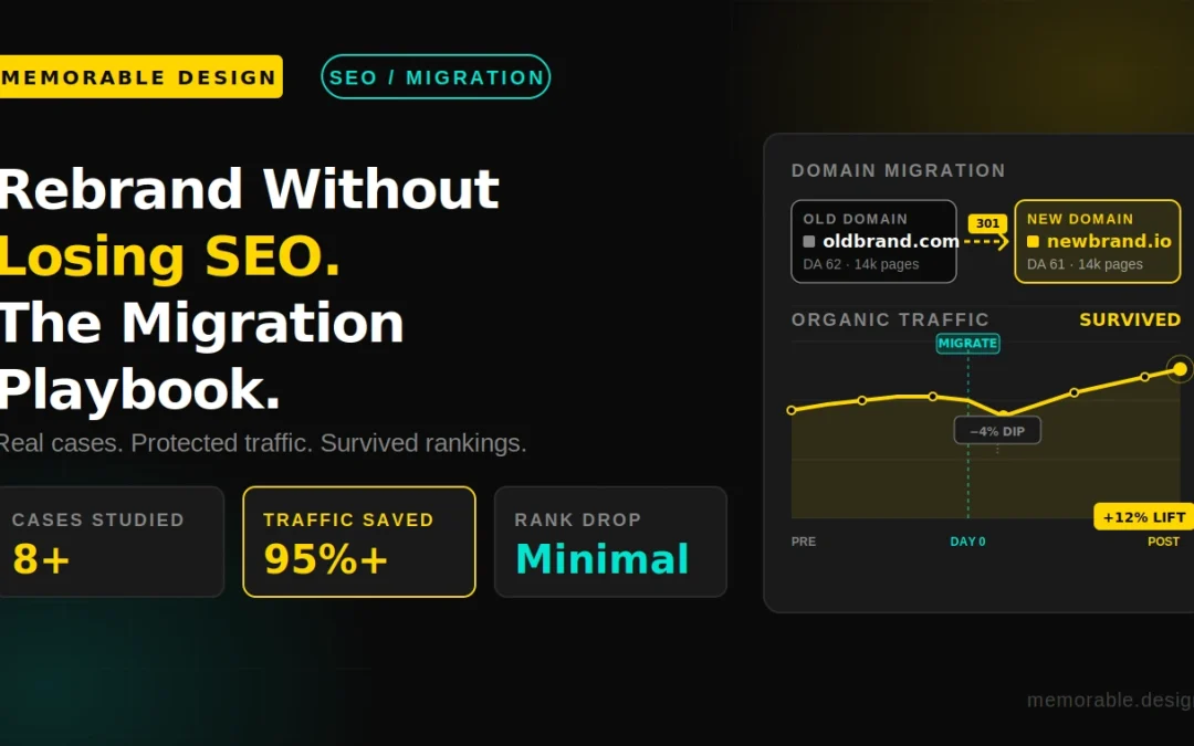 Rebrand Without Losing SEO: The Migration Playbook From Real Cases