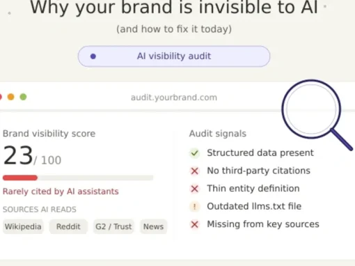 Why Your Brand is Invisible to AI (and How to Fix It Today)