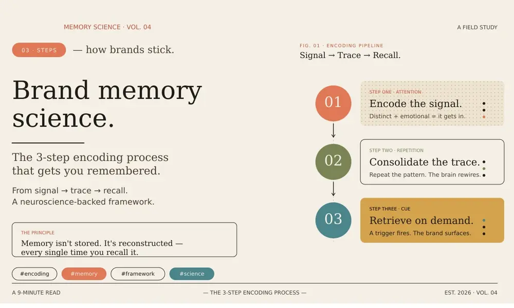 Brand Memory Science: The 3-Step Encoding Process