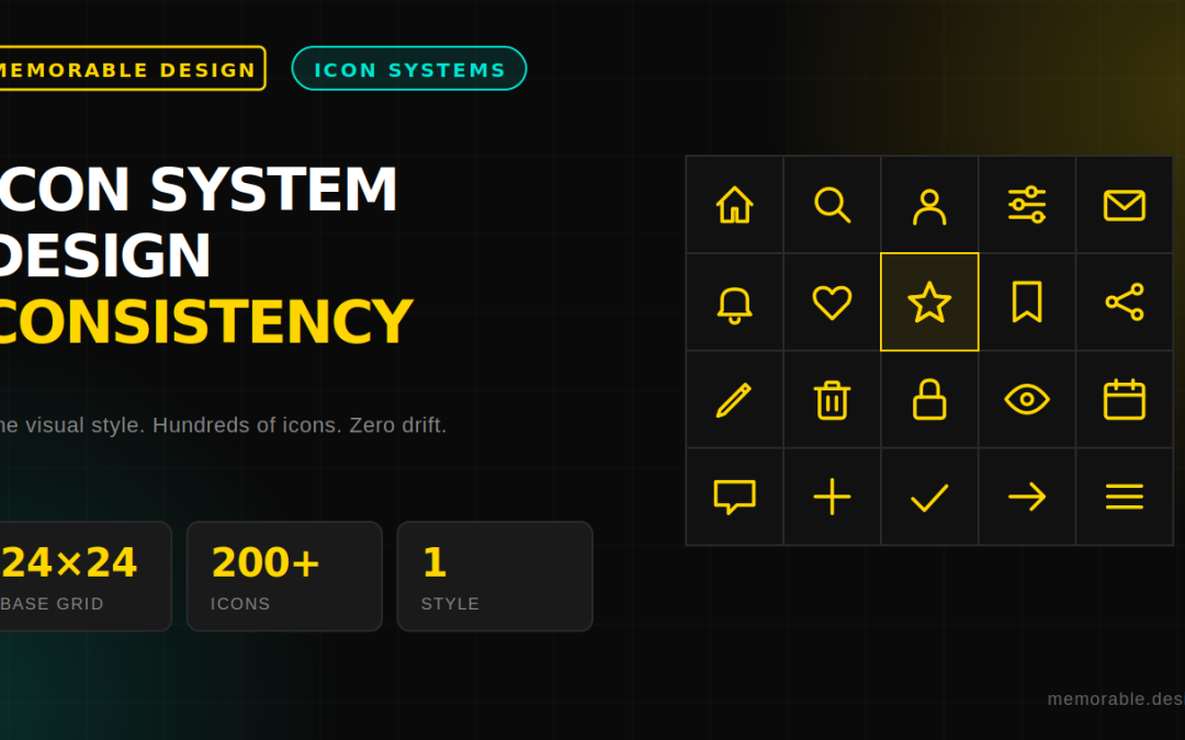 Icon System Design: How to Build a 200-Icon Set That Actually Looks Like One Brand