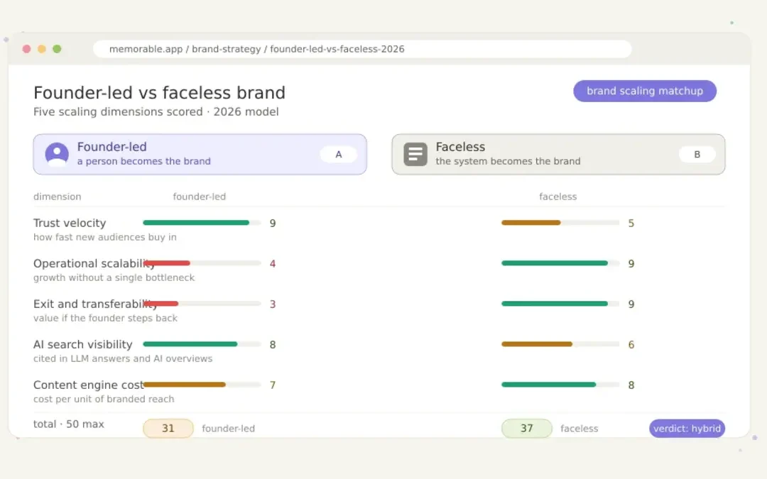 Founder Led Brand vs Faceless Brand: Which Actually Scales in 2026?