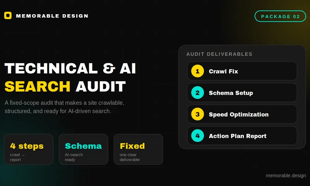 Package 2: The Technical & AI Search Readiness Audit