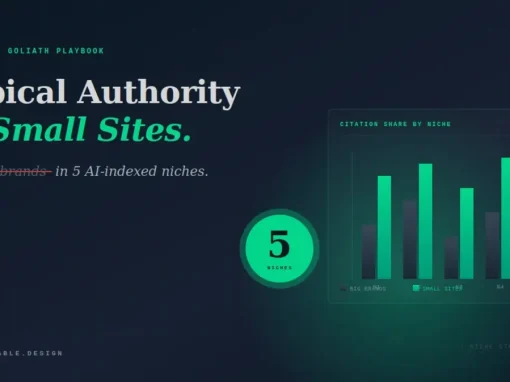 Topical Authority for Small Sites: Beat Big Brands in 5 AI-Indexed Niches