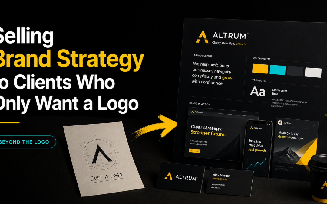 Selling Brand Strategy to Clients Who Only Want a Logo (Without Being Annoying)
