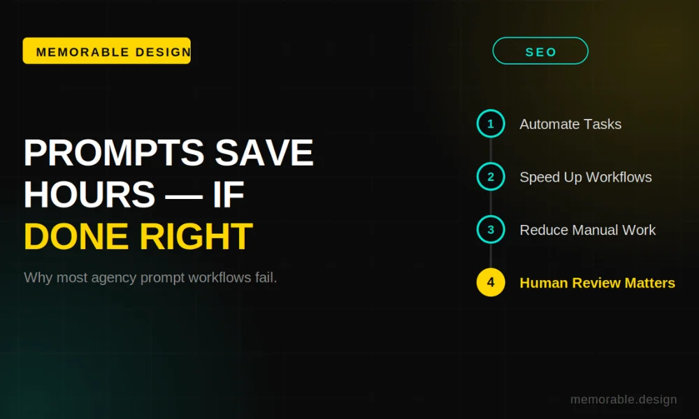 Why ChatGPT SEO prompts save agencies hours, and why most fail