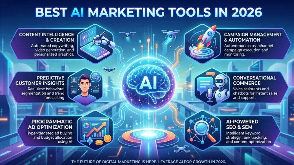 10 Best AI Marketing Tools for 2026 (Real Costs + Rules)