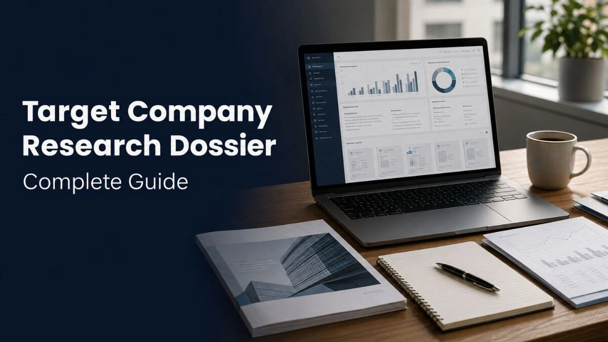 research dossier for target company